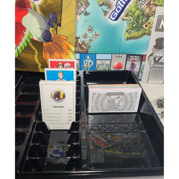 Pokémon Monopoly Johto Edition Complete Board Game RESEALED boardgame - Picture 5 of 7